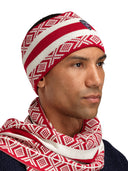 Dale Of Norway KVITEGGA HEADBAND Raspberry Offwhite One size - PeakStyle