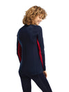 Dale Of Norway W AKSLA FEM BASELAYER HALF ZIP Navy Red OffWhite XL - PeakStyle