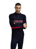 Dale Of Norway M AKSLA MASC BASELAYER HALF ZIP Navy Red OffWhite XXL - PeakStyle