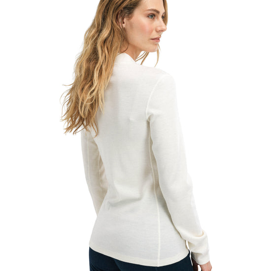 Dale Of Norway W FALKEBERG FEMININE BASELAYER HALF ZIP Offwhite Navy XL - PeakStyle