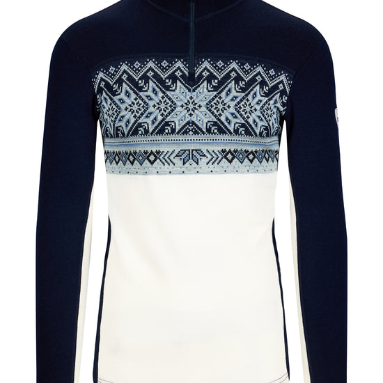 Dale Of Norway M VAIL MASCULINE BASELAYER HALF ZIP Offwhite Navy XXL - PeakStyle