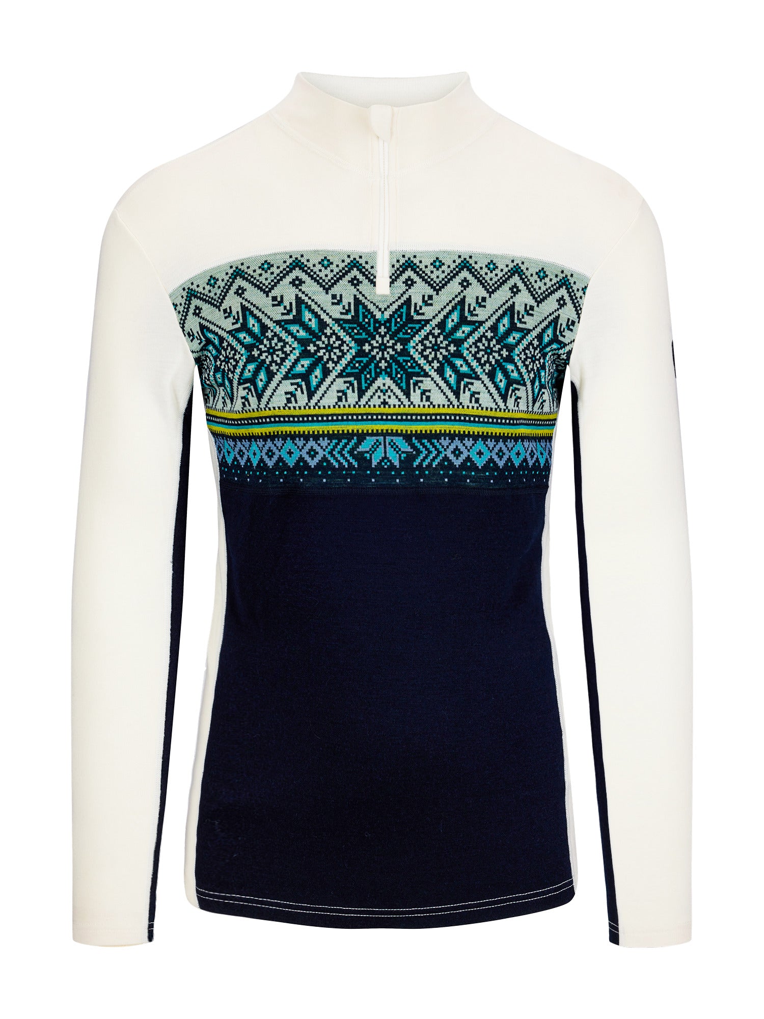 Dale Of Norway M VAIL MASCULINE BASELAYER HALF ZIP Navy Offwhite XXL - PeakStyle