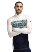 Dale Of Norway M VAIL MASCULINE BASELAYER HALF ZIP Navy Offwhite XXL - PeakStyle