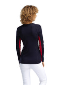 Dale Of Norway W AKSLA FEMININE BASELAYER CREW NECK Navy Red OffWhite XL - PeakStyle