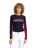 Dale Of Norway W AKSLA FEMININE BASELAYER CREW NECK Navy Red OffWhite XL - PeakStyle