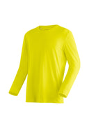 Maier Sports M LONG SLEEVE JERSEY corn husk melange S - PeakStyle