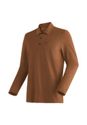 Maier Sports M LONG PIQUE POLO rustic amber S - PeakStyle