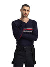 Dale Of Norway M AKSLA MASCULINE BASELAYER CREW NECK Navy Red OffWhite XXL - PeakStyle