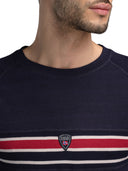 Dale Of Norway M AKSLA MASCULINE BASELAYER CREW NECK Navy Red OffWhite XXL - PeakStyle