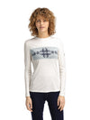 Dale Of Norway W FALKEBERG FEMININE BASELAYER CREW NECK Offwhite Navy XL - PeakStyle