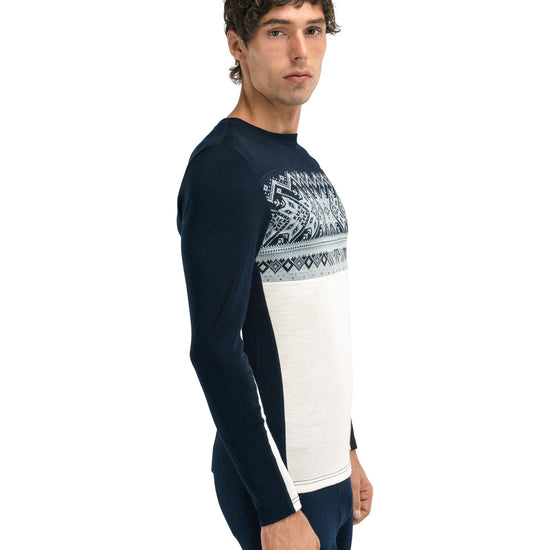 Dale Of Norway M VAIL MASCULINE BASELAYER CREW NECK Offwhite Navy XXL - PeakStyle