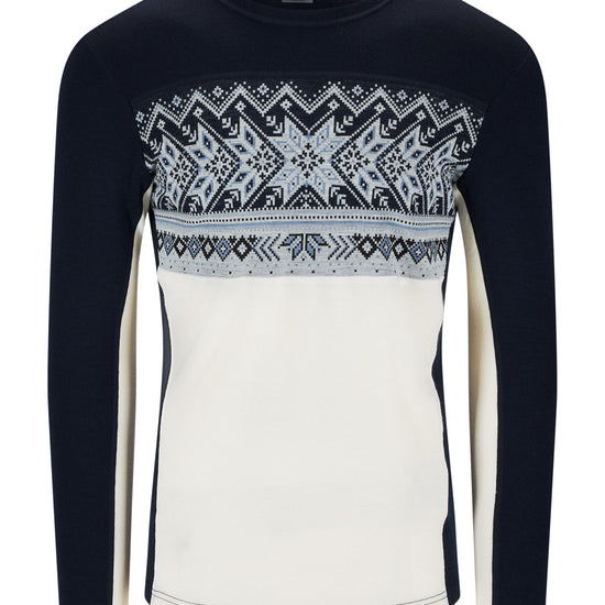 Dale Of Norway M VAIL MASCULINE BASELAYER CREW NECK Offwhite Navy XXL - PeakStyle
