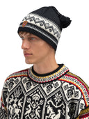 Dale Of Norway VAIL HAT Black White Grey Sand One size - PeakStyle
