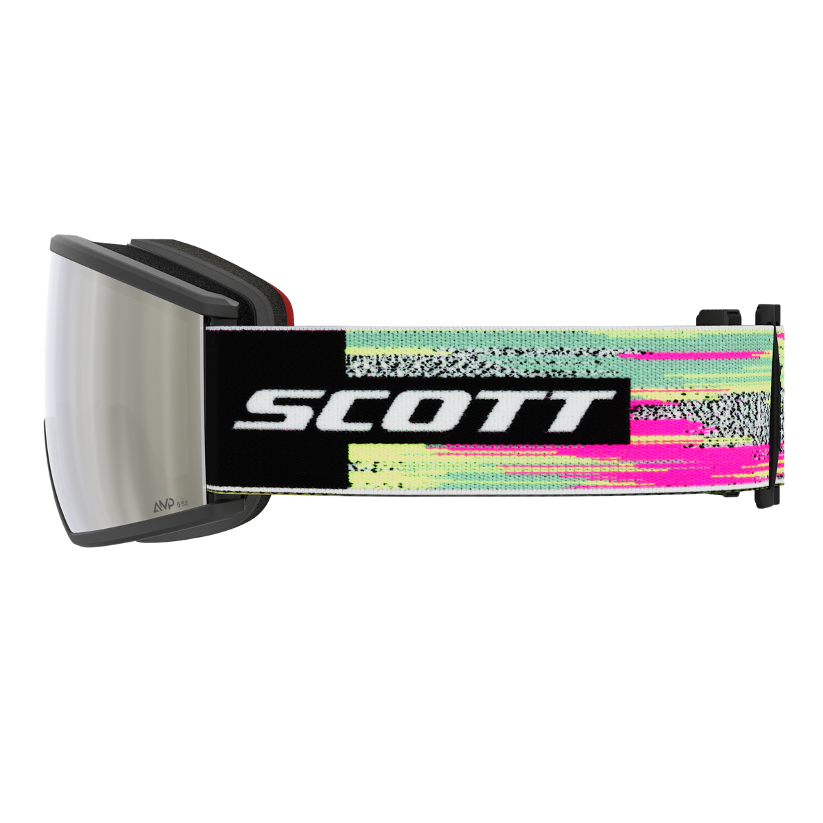 SCOTT Ambit Skibrille - Black - Neon Yellow - AMP White Chrome S2 - Ansicht 4