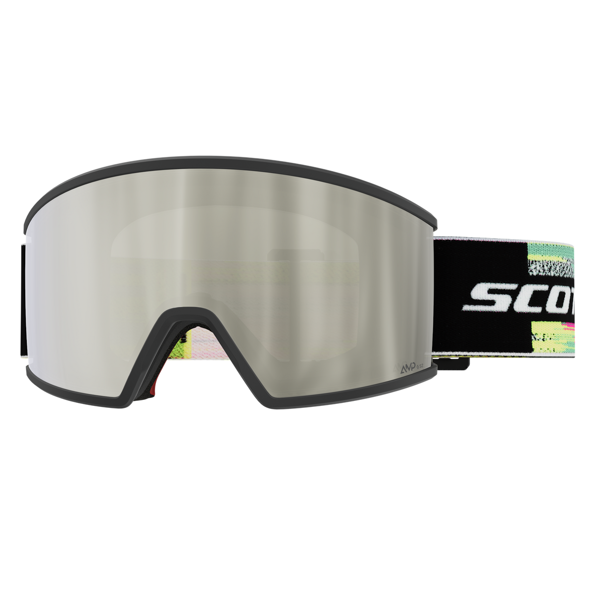 SCOTT Ambit Skibrille - Black - Neon Yellow - AMP White Chrome S2 - Ansicht 1