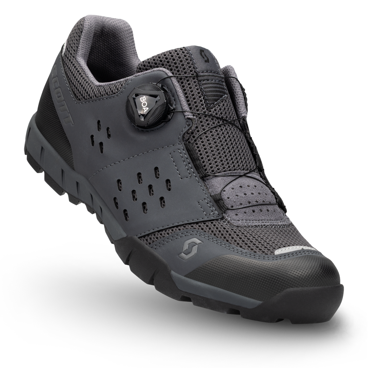 Scott All Mountain Crus-r Herren Mountainbikeschuh | Dark Grey - Black | Packshot
