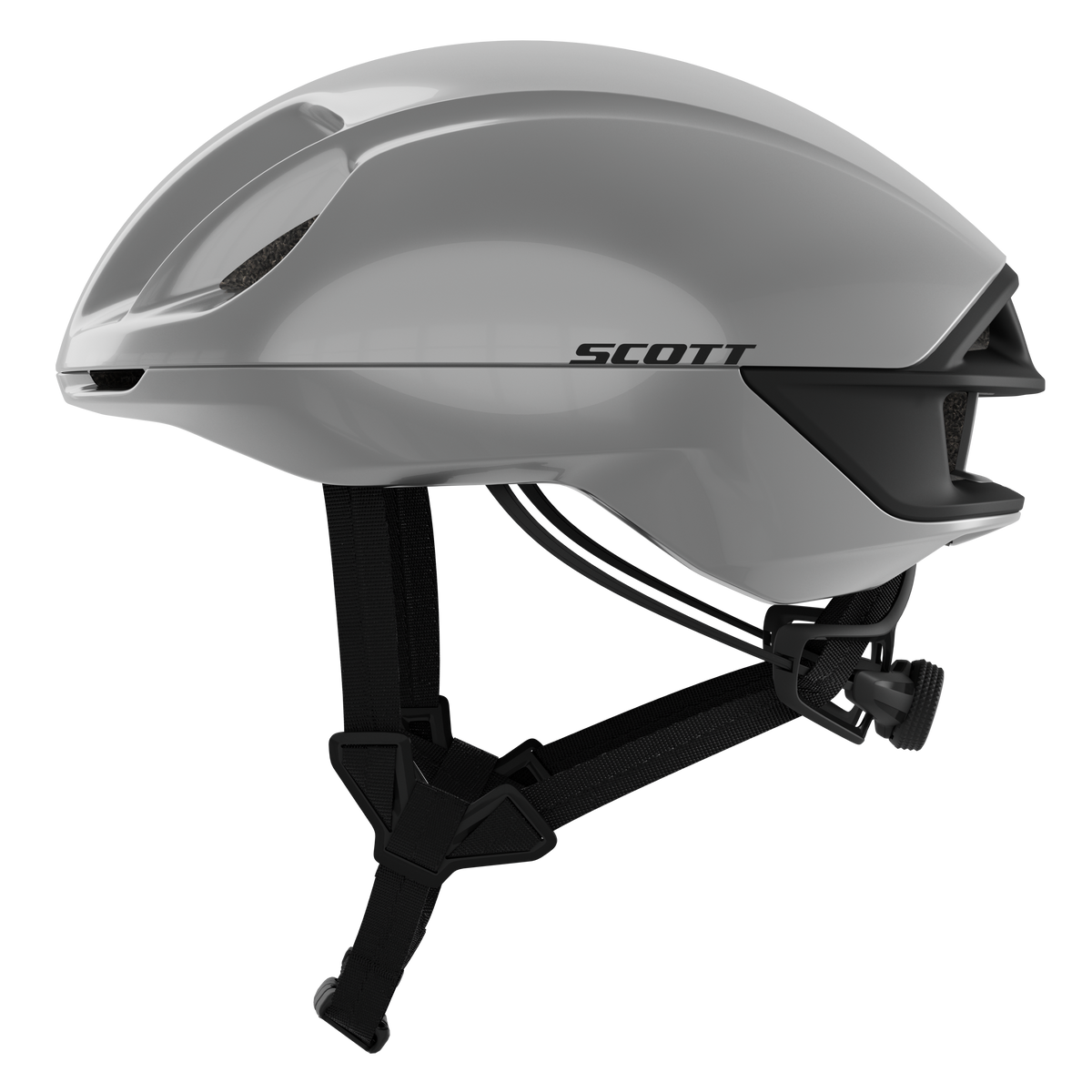 SCOTT Cadence RC Mips (CE) Helm – Chrome Silver – Seitenansicht