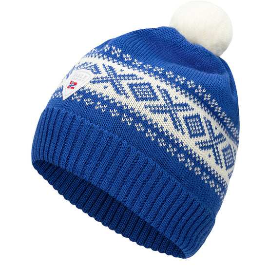 Dale Of Norway CORTINA KIDS 4-8 YEARS HAT Ultramarine Offwhite 6 Year - PeakStyle