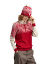 Dale Of Norway WINTERLAND HAT Raspberry Offwhite Redrose One size - PeakStyle