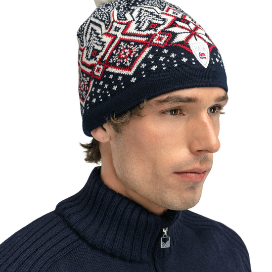 Dale Of Norway WINTERLAND HAT Navy Offwhite Raspberry One size - PeakStyle