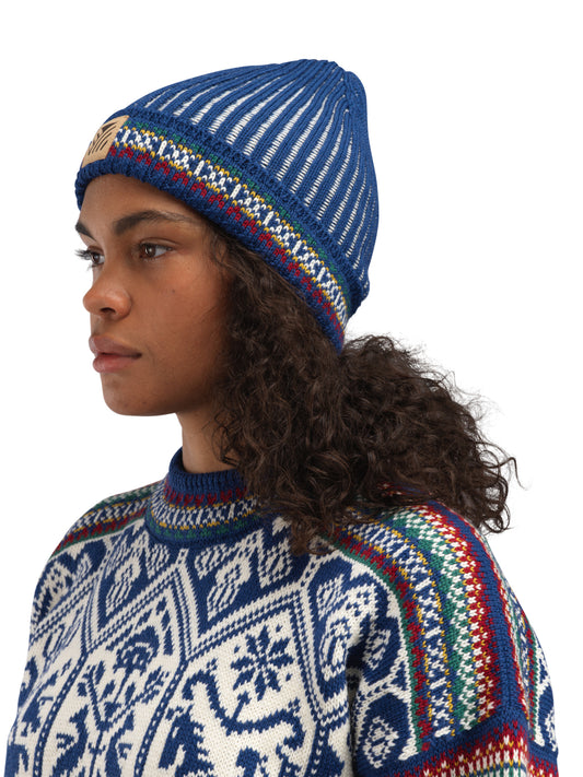 Dale Of Norway 1994 HAT Indigo Offwhite Mustard One size - PeakStyle