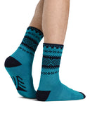 Dale Of Norway CORTINA SOCKS Turquoise Navy L - PeakStyle