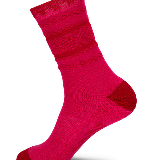 Dale Of Norway CORTINA SOCKS Pink Red M - PeakStyle