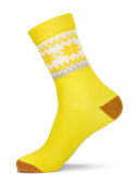 Dale Of Norway MYKING SOCKS Yellow Mustard Offwhite M - PeakStyle