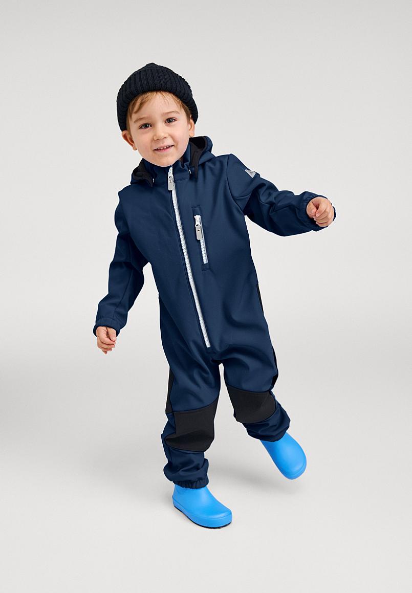 Reima Mjosa Softshelloverall Kleinkinder in Navy – Produktansicht