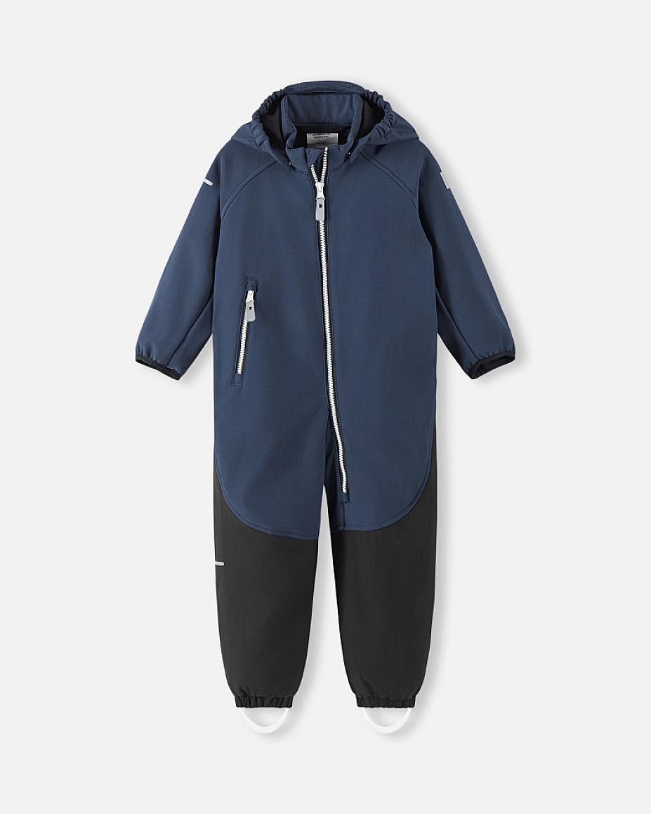 Reima Mjosa Softshelloverall Kleinkinder in Navy – Vorderansicht