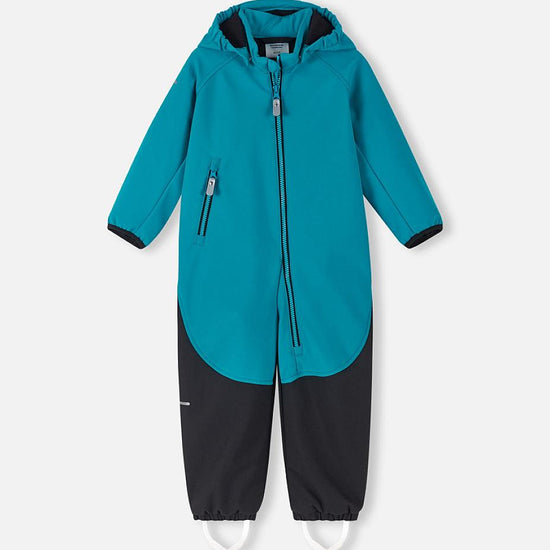 Reima Mjosa Softshelloverall Kleinkinder in Aquatic Blue – Vorderansicht