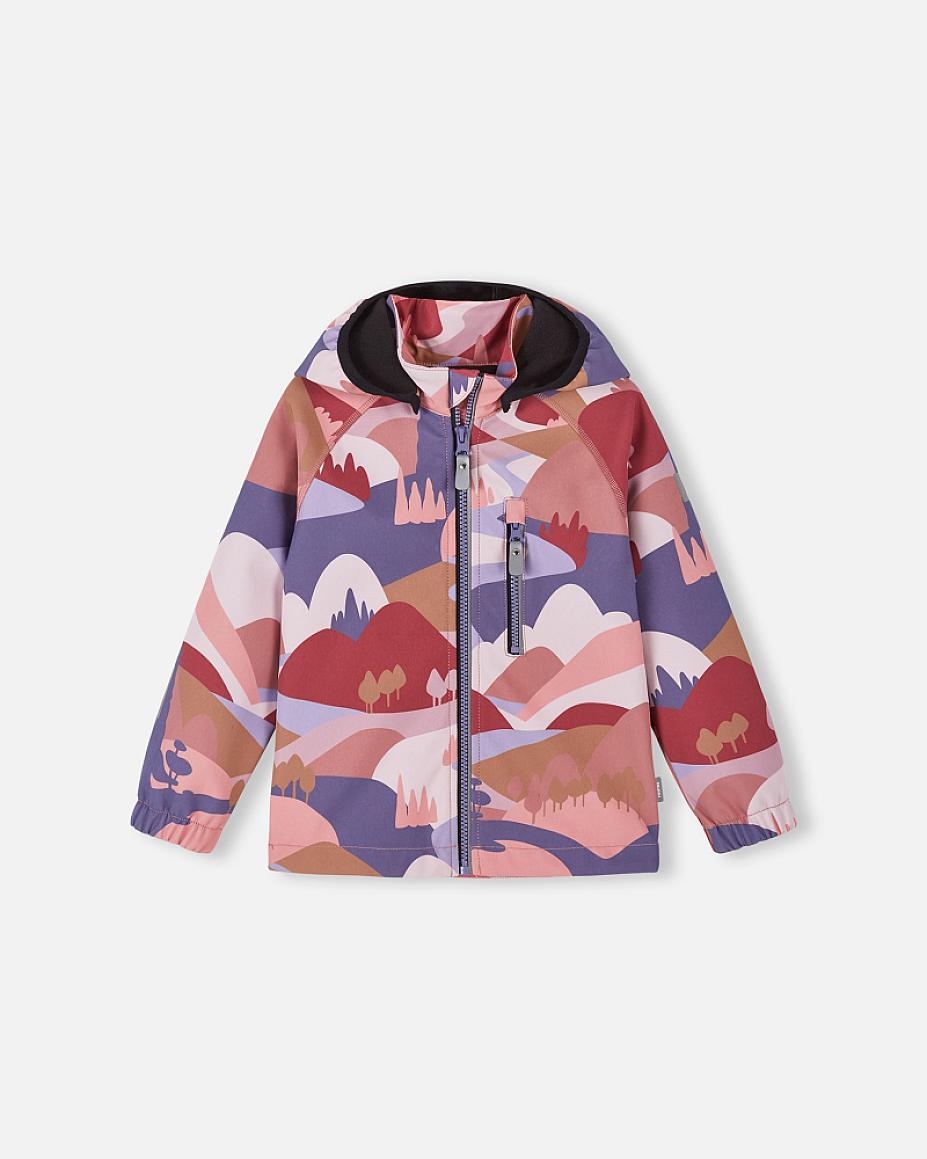 Reima Vantti Softshelljacke Kinder Rose Blush – Packshot Vorderseite