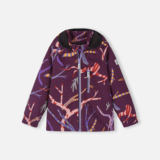 Reima Vantti Softshelljacke Kinder Deep Purple – Packshot Vorderseite