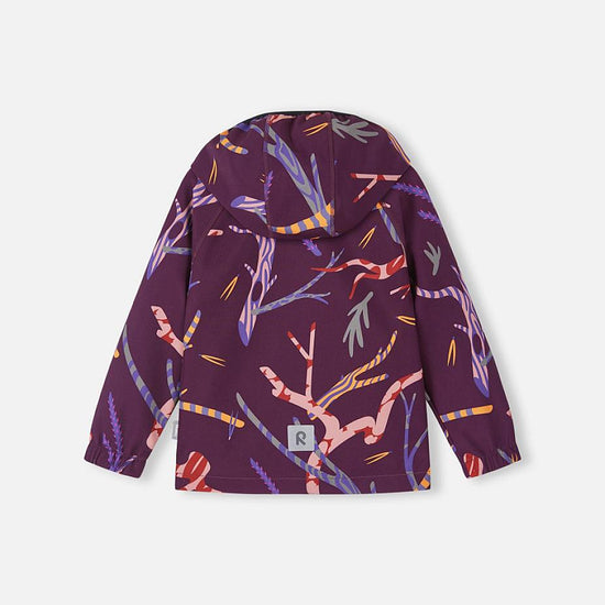 Reima Vantti Softshelljacke Kinder Deep Purple – Packshot Rückseite