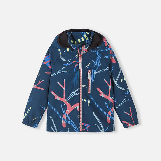 Reima Vantti Softshelljacke Kinder Navy – Packshot Vorderseite