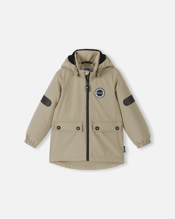 Reima Symppis ReimaTec Übergangsjacke Kinder Earthy Beige – Packshot Vorderseite