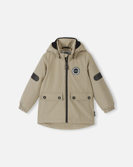 Reima Symppis ReimaTec Übergangsjacke Kinder Earthy Beige – Packshot Vorderseite