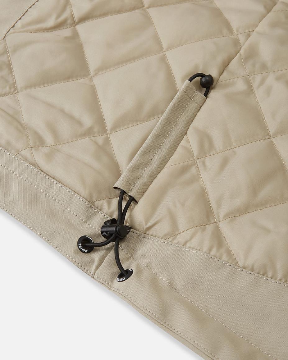 Reima Symppis ReimaTec Übergangsjacke Kinder Earthy Beige – Materialmakro