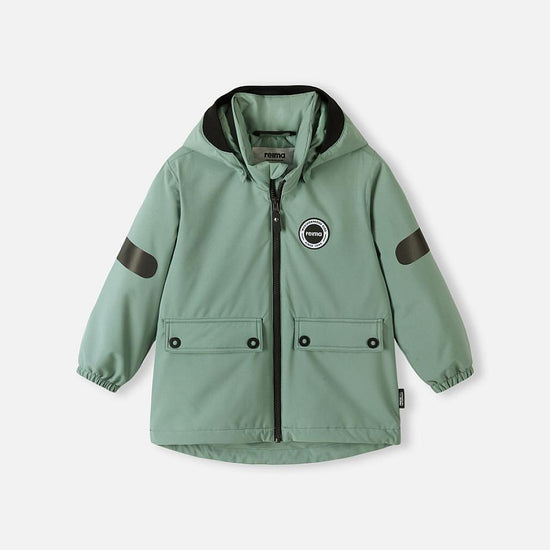 Reima Symppis ReimaTec Übergangsjacke Kinder Stone Green – Packshot Vorderseite