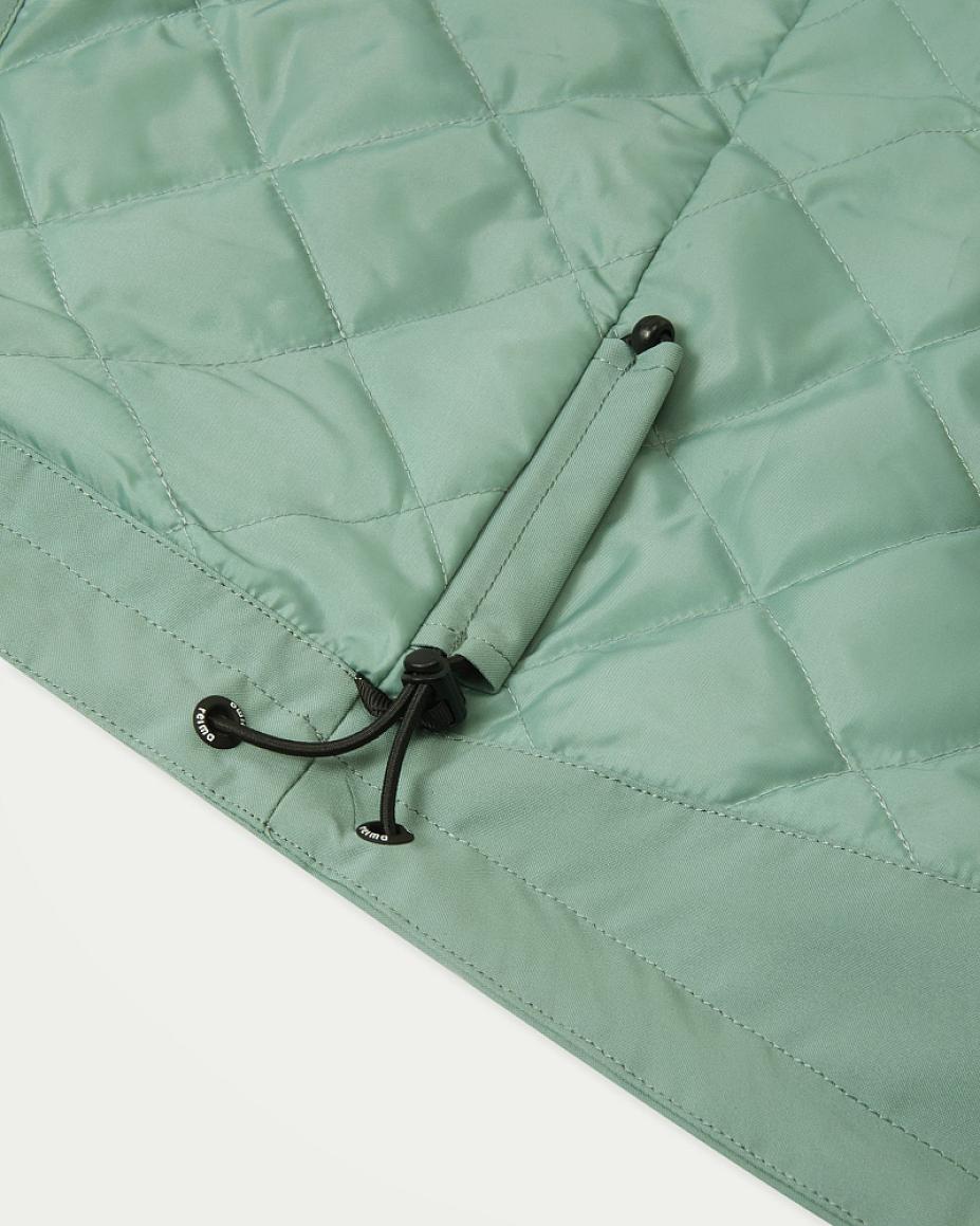 Reima Symppis ReimaTec Übergangsjacke Kinder Stone Green – Materialmakro
