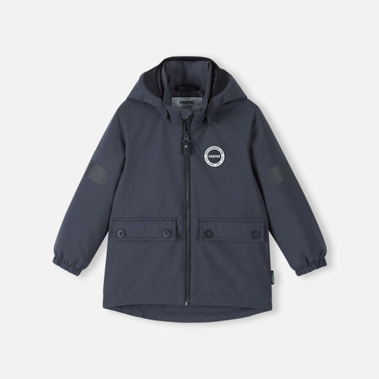 Reima Symppis ReimaTec Übergangsjacke Kinder Soft Black – Packshot Vorderseite