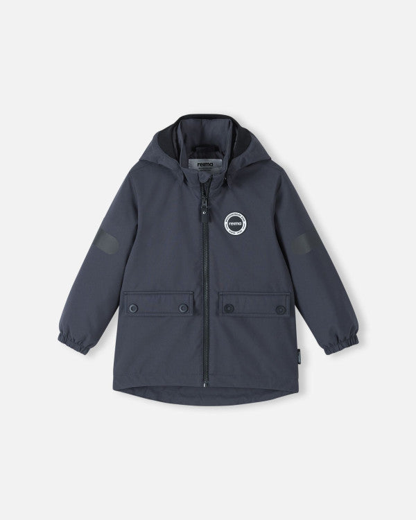 Reima Symppis ReimaTec Übergangsjacke Kinder Soft Black – Packshot Vorderseite