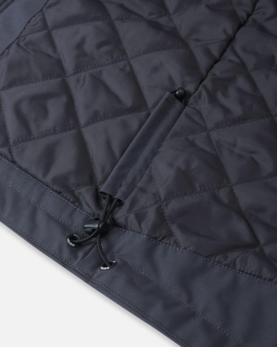 Reima Symppis ReimaTec Übergangsjacke Kinder Soft Black – Materialmakro