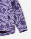 Reima Aitoo Softshelljacke Kinder in Blooming Lilac – Detailaufnahme