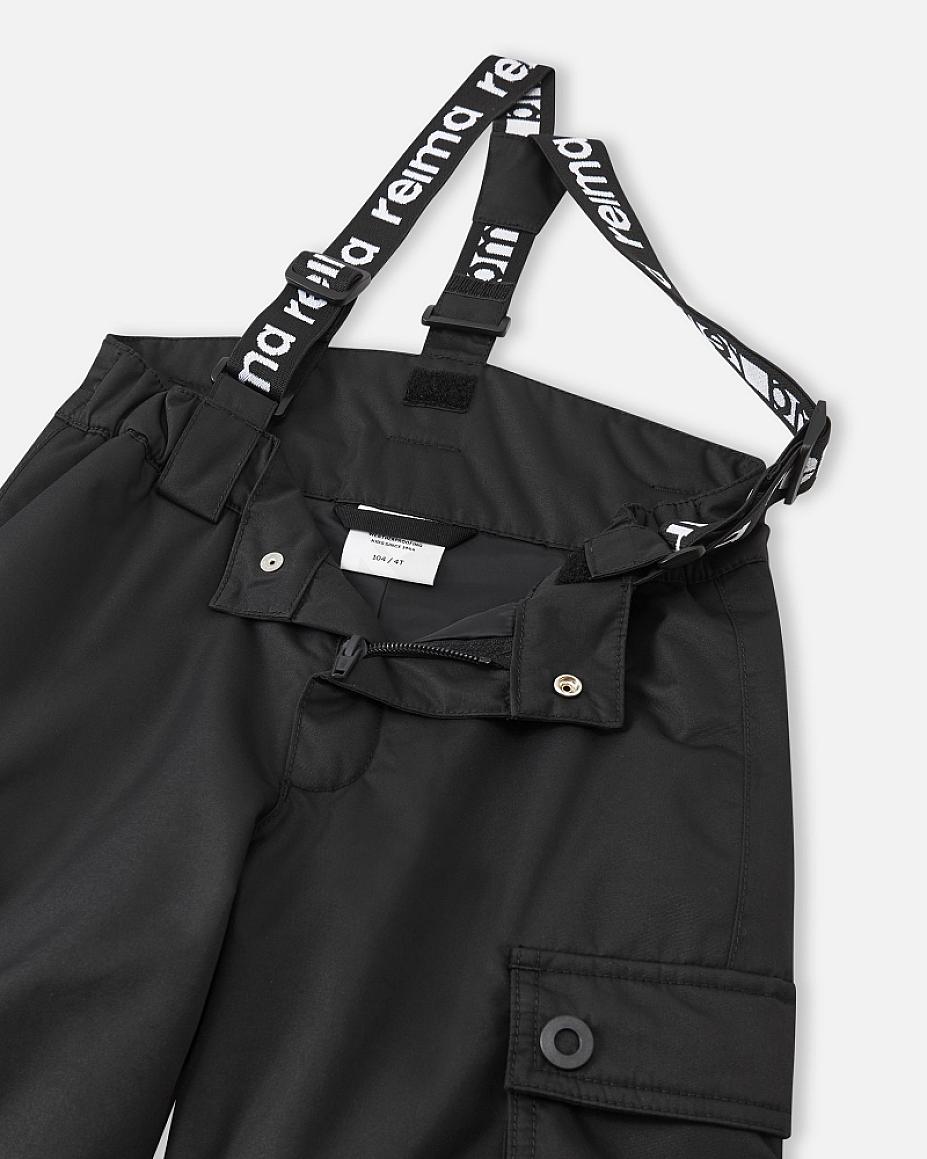 Reima Tiksi ReimaTec Schneehose Kinder Black – Packshot Seitenansicht