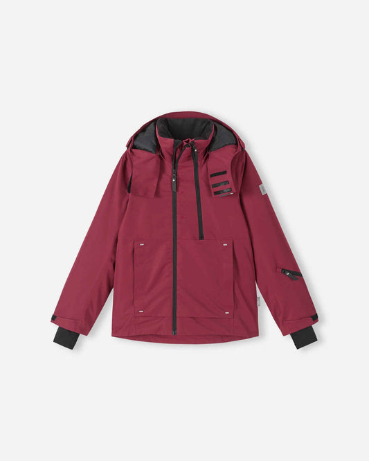 Reima Tieten ReimaTec Skijacke Kinder in Maroon – Vorderansicht