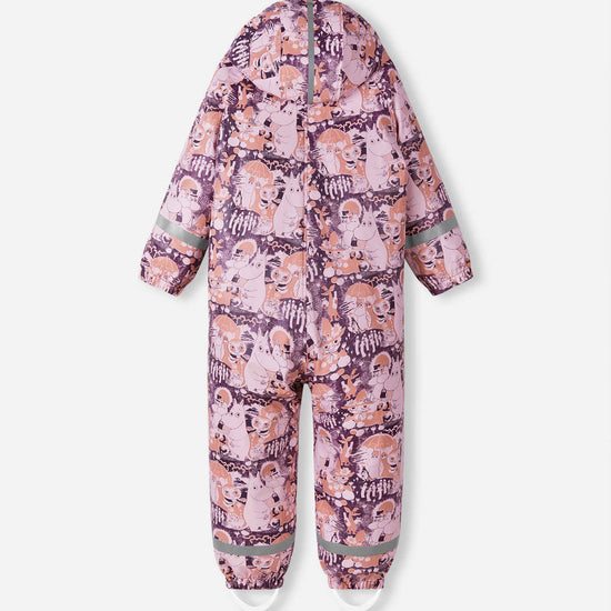 Reima Moomin Rapakko Regenoverall Kinder Pale Rose – Packshot Rückseite