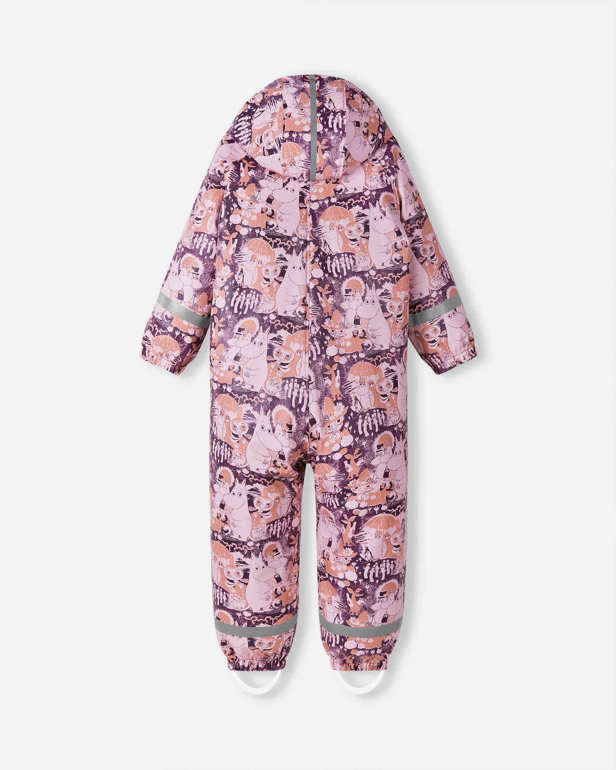 Reima Moomin Rapakko Regenoverall Kinder Pale Rose – Packshot Rückseite