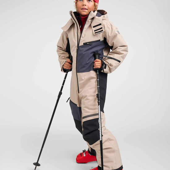Reima Skaulo ReimaTec Schneeanzug Kinder Earthy Beige – Lifestyle Gesamtansicht
