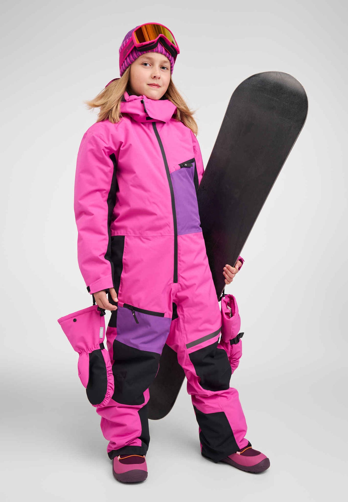 Reima Skaulo ReimaTec Schneeanzug Kinder Fucshia – Lifestyle Vorderseite